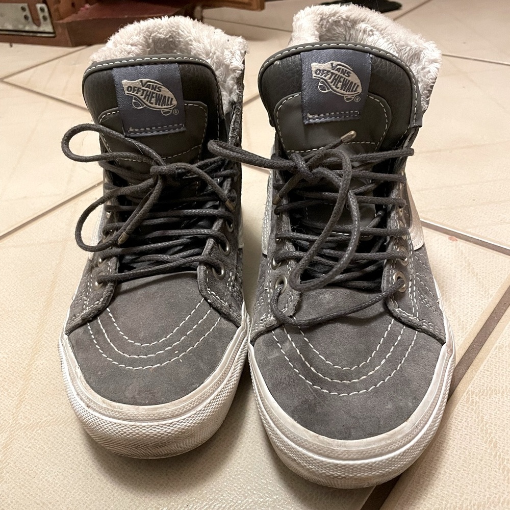 Vans scotch guard grey high tops